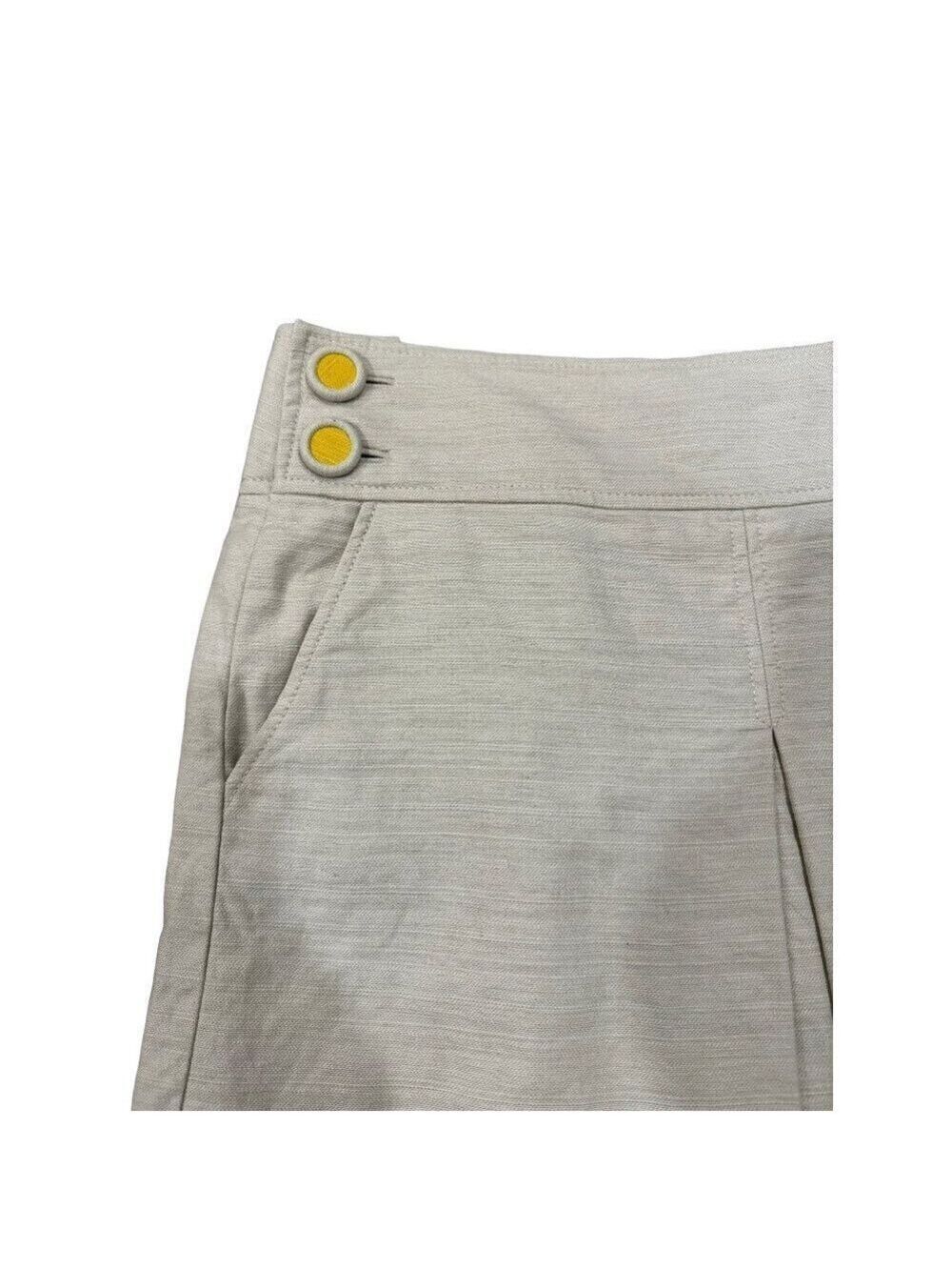 J Crew Linen Blend A Line Skirt Size 8 EUC - Picture 2 of 7